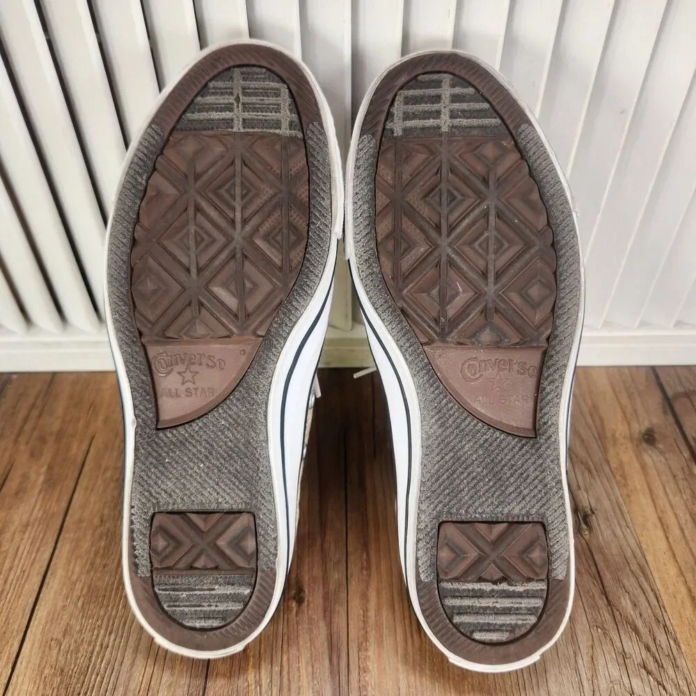 Converse CTAS Shoreline Snake Print Womens Size 7 Beige Canvas Low Shoes 571139F